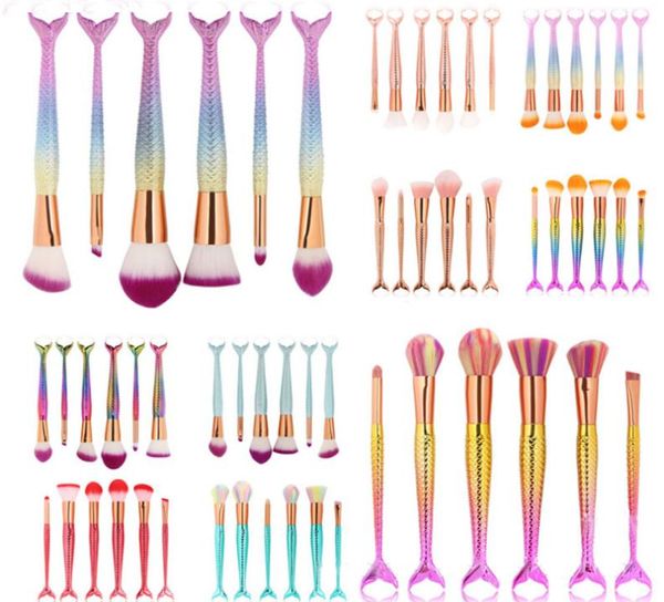 

new 3d mermaid tail makeup brushes exquisite shape products dhl 3421951