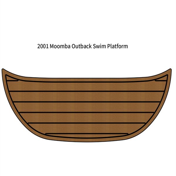 

2001 moomba outback swim platform step pad boat eva foam teak deck flooring mat