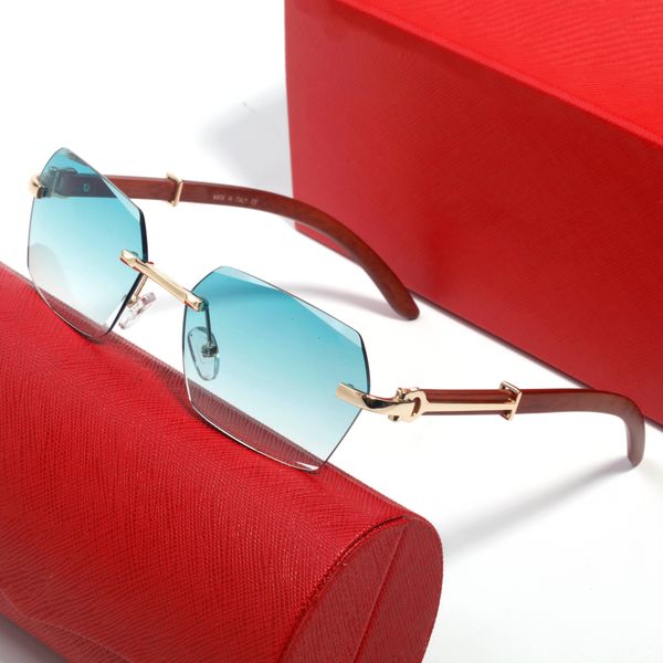 

mens sunglasses buffalo horn wooden frame full of temperament size 55 17 148 frameless ladies sunglasses classic anti blue light radiation g, White;black