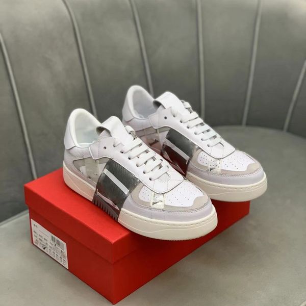 

luxury designer women men casual shoes fashion flowers genuine leather patchwork low trainers sneakers runway platform wedges round toe lace, Black