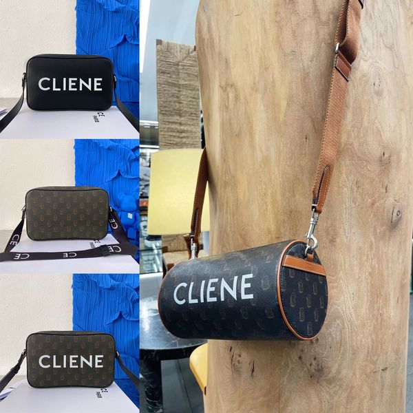 

triomphe canvas cabas women handle bags pochette men designer square genuine leather cylinder shoulder lady clutch toiletry kits cross body