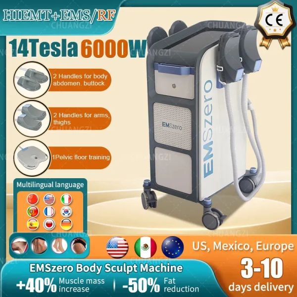 

14 tesla dls-emslim electromagnet muscle slimming stimulate fat building removal shap sculpt emszero for ce certification