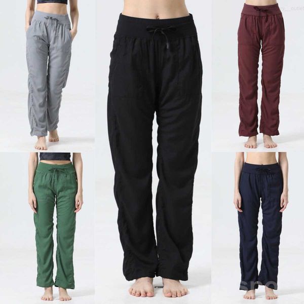 

yoga lady fitness trousers workout sweatpant woman straight-leg workout ready to pants full length pockets exercise yogas pant popular casua, White;red