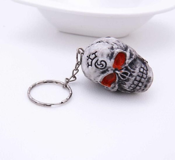 

keychains creative pendant rubber dice skull keychain01232730025, Silver