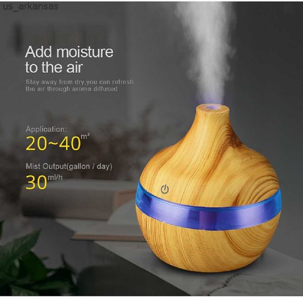 

electric air humidifier essential aroma oil diffuser led aroma aromatherapy humidifier air purifier 7 led color humidificador l230523