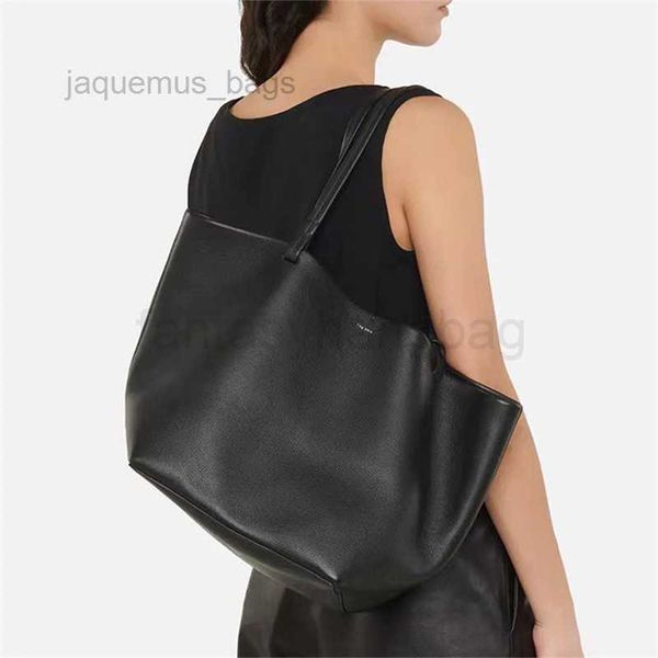 

the row designer bags foreign trade cowhide handheld one shoulder crossbody fashion simple commuter large capacity tote women's bag han