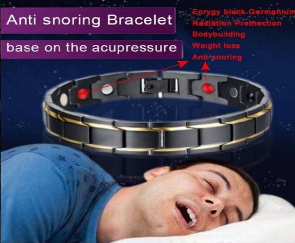 

fashion men double strength magnetic therapy men039s health antisnoring magnetic bracelet adjustable treatment snoring sleep b5590283