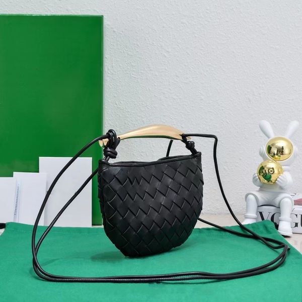 

Woven Evening Bags Fish Women Totes Genuine Leather S Fashion Party Knitting Hand Plated Leather Patchwork Bag High Quality Handbags, Gold