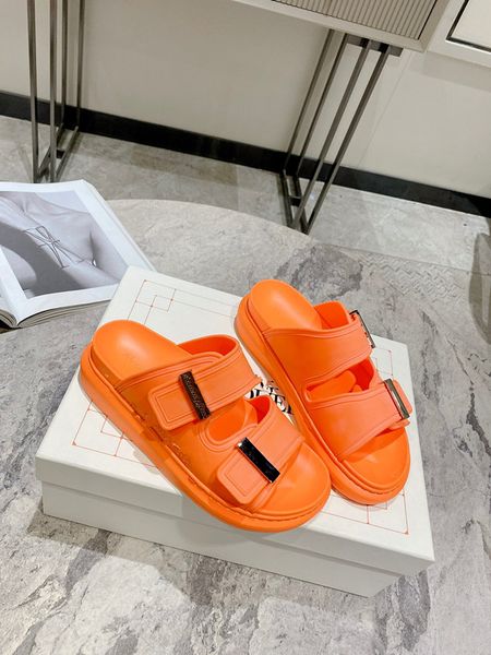 

womens designer sandal h platform sandals men slides thick bottom flip flops summer flat shoes casual beach sandale genuine leather 0601, Black