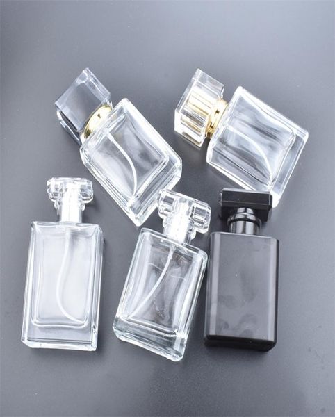 

5pcs 50ml transparent black perfume bottles travel pocket glass spray bottles empty bottles mist spray bottle dispenser atomizer 23486364