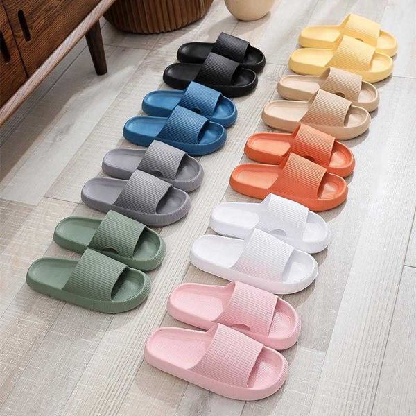 

sandals women summer arrival pillow slides non slip indoor cloud slippers beach solid girls flip flops 230417, Black