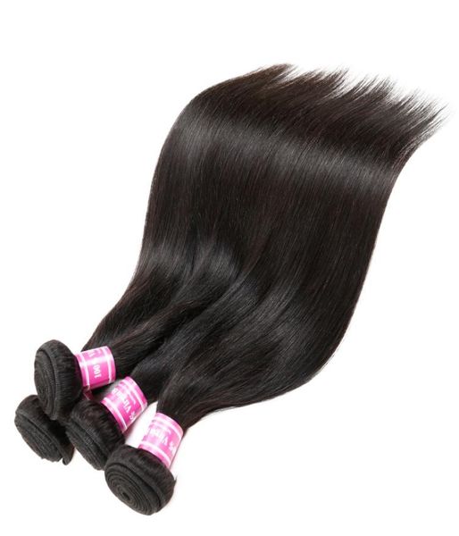 

brazilian indian cambodian mongolian malaysian peruvian virgin hair bundles straight human hair weaves health and beauty can be dy1891296, Black