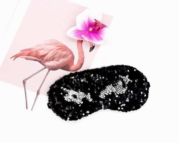 

dhl sequins sleeping mask adjustable glitter mermaid reversible magic sequin eye mask party mask party favors for home party9944626