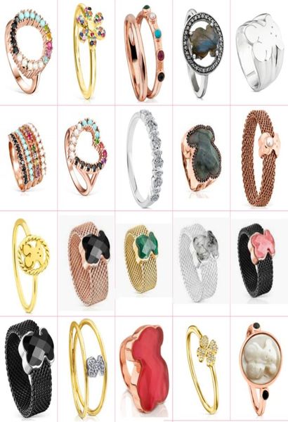 

fahmi 2022 new style 925 sterling silver fashion classic bear trend exquisite ladies ring party original jewelry factory direct sa1983635