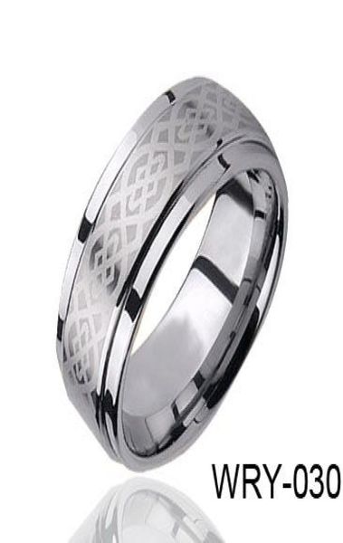 

fashion jewelry ring laser celtic tungsten ring mens ring wry030 s9493045, Silver
