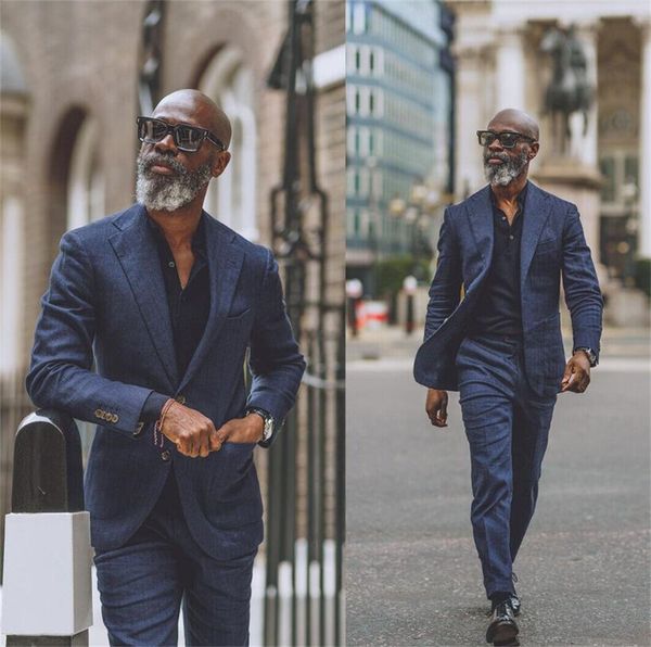 

men linen suits slim fit 2 pieces for business party wedding prom groom tuxedos, Black;gray