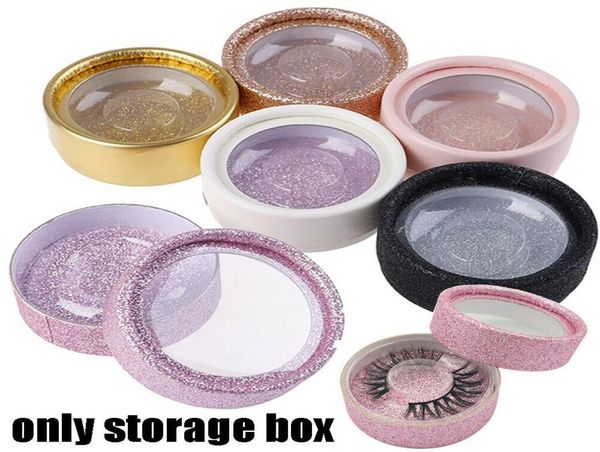 

round eyelashes case lashes storage box empty reusable lashes packaging box trays eye lash tray clear box8674722