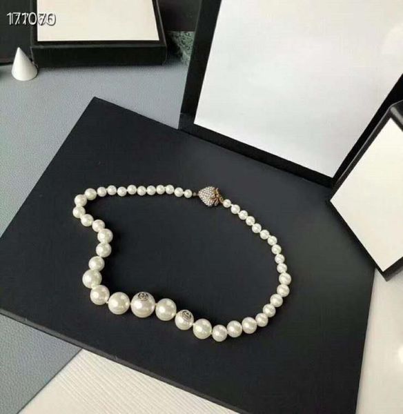 

2020 new fashion pearl lady necklace elegant012345676011221, Slivery;golden