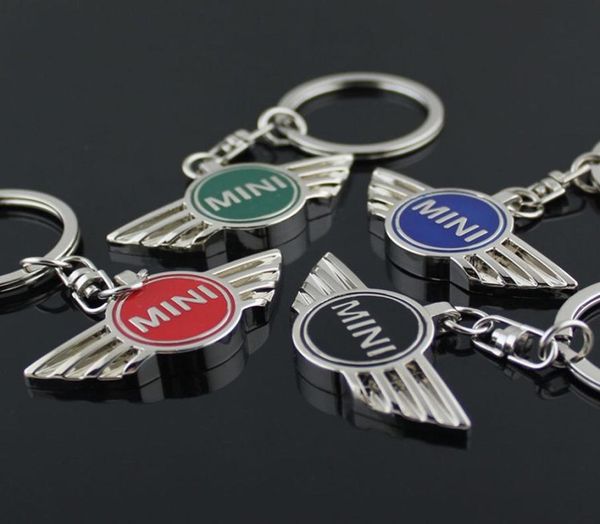 

car pendant alloy car keyring keychain key chain auto key ring holder for mini cooper countryman cabrio jcw clubman r50 r53 r566689453, Silver