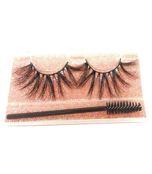 

1 pair 25mm false eyelashes eye lash dramatic long wispy fluffy mink lashes handmade eye lash makeup tools3211698