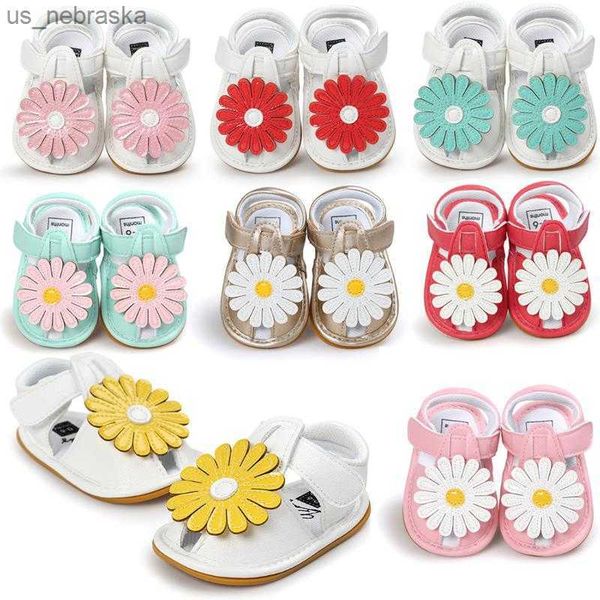 

sandals first walkers toddler infant girl shoes flower rubber sole slippers prewalker born crib baby boys girls clogs l230518, Black;red