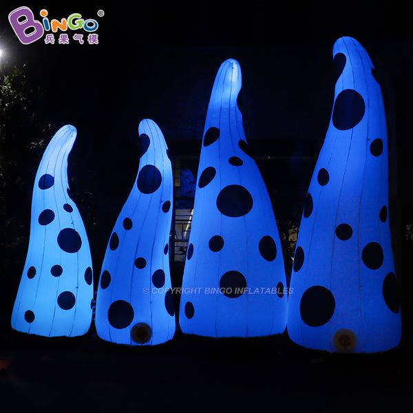 

outdoor nightclub bar pub decorative inflatable lighting lamp post blow up pillar balloons for wedding party with air blower toys sports