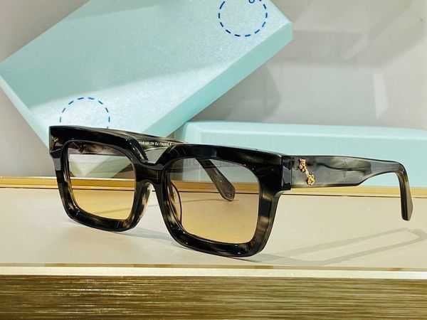 

fashion off w sunglasses luxury white luxury designer for men and wo style 40001 fashion classic thick plate black white square frame eyewea, White;black