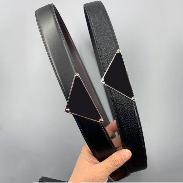 

fashion belt genuine leather men women designer inverted letter buckle popular jeans girdle coat waist belt dress waistband width 3.3cm 3.5c, Black;brown