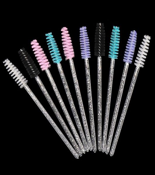 

makeup brushes white crystal glitter eyelash mascara wands mini colorful eye lashes spoolie brush eyebrow comb beauty tools in sto8230766