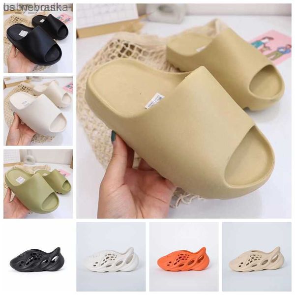 

sandals fashion designer infant youth kids slipper big toddler bone slide rubber shoes clog sandal acoustic eva black moon grey slippers bab, Black;red