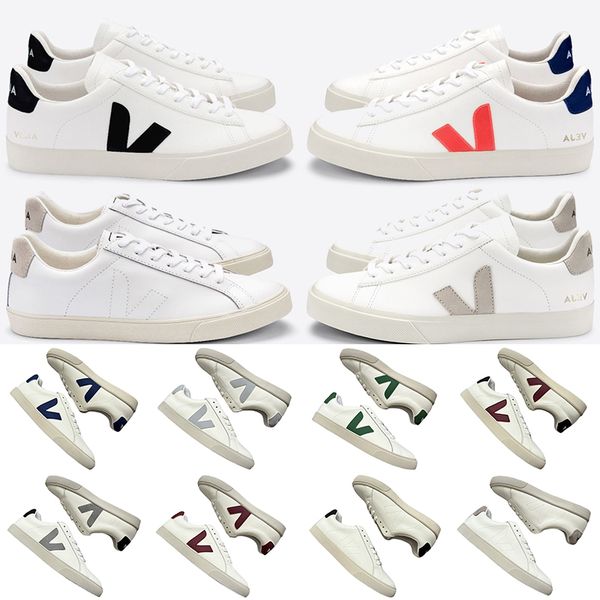

veja womens shoes luxury designer casual shoes mens lace up trainers vejas fashion couples vegetarianism style paris sports skate shoe, Black