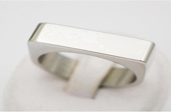 

oem your logo jewelry personalized rings 1pcs blank stainless steel mens signet rings silver size 8114528009, Golden;silver