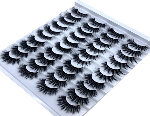 

new 20 pairs 825mm fake eyelashes 100 mink eyelashes mink lashes natural dramatic volume lashes extension false 3d eyelashes 0105672673