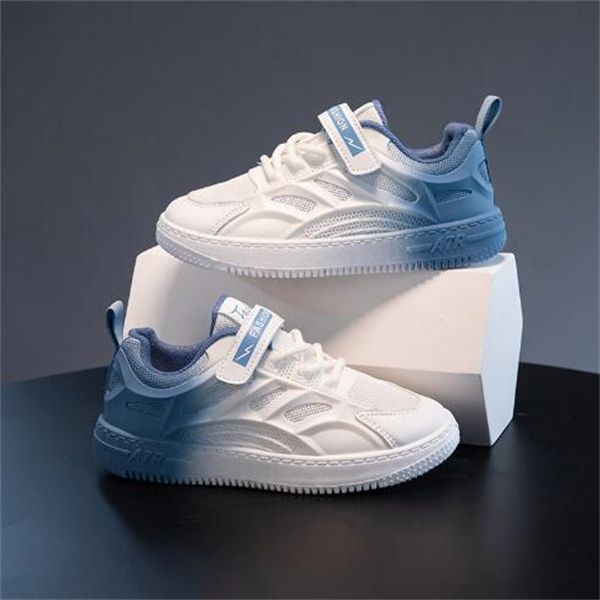 

new children's board shoes, boys' breathable mesh shoes, medium to large girls' soft sole, small white shoes, non slip, comfo, Black
