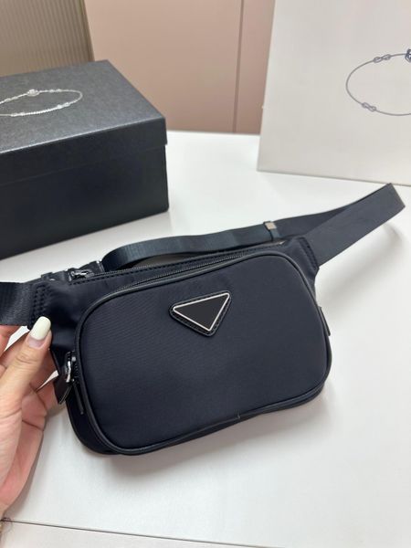 

2023 Luxury designer Bust bags Men women Fashion waist bags Messenger Bumbags With Box, Black