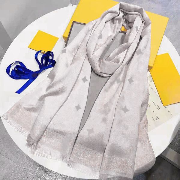 

designer silken scarves shawl long neck scarfs women fashion scarve multi colors optional, Blue;gray
