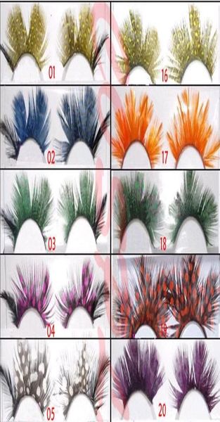 

thousands of colored feather exaggerated false eyelashes order wholethick long false eyelashes eyelash eye lashes voluminous m3446550