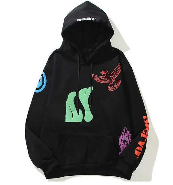 

factory customizable cotton oversize puff print hoodies sweatshirts mj, Black