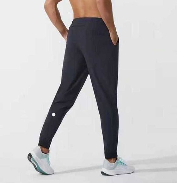 

lulus men pants yoga outfit sport quick dry drawstring gym tide brand pockets sweatpants trousers mens casual elastic waist ice silk, Gray