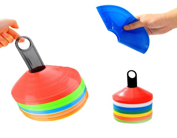 

10 pcs sign disc cone football field obstacle flying saucer plate inline skatingskateboardsoccertraffic markers equipment8294805
