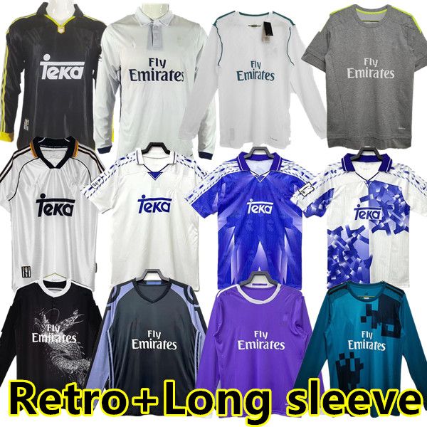 

finals real madrids retro kaka benzema soccer jerseys 96 97 98 99 01 ozil di maria alonso 14 15 16 17 18 ronaldo modric higuain classic vint, Black;yellow