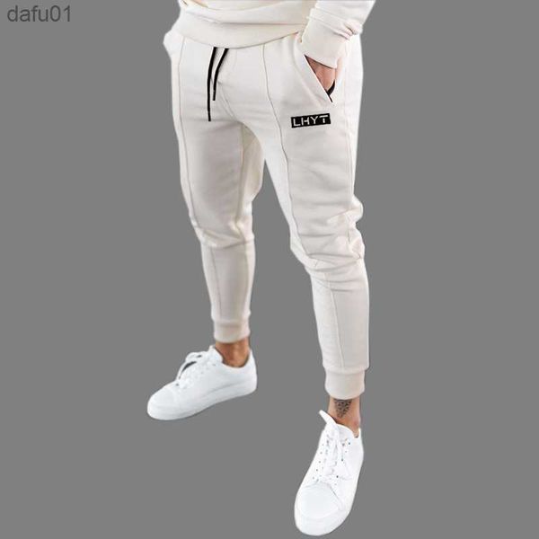 

pants men joggers sweatpants 2021 streetwear trousers fashion printed muscle sports mens pants 20ck23 l230520, Black
