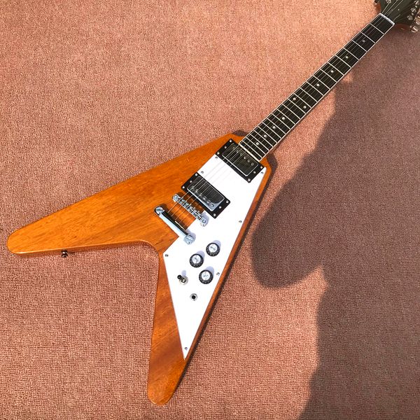 

custom shop, opposite fork electric guitar, branded hardware guitar, ing