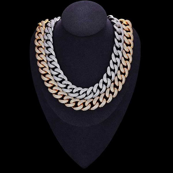 

jwy customized iced out miami cuban link chain necklace hiphop jewelry, Silver