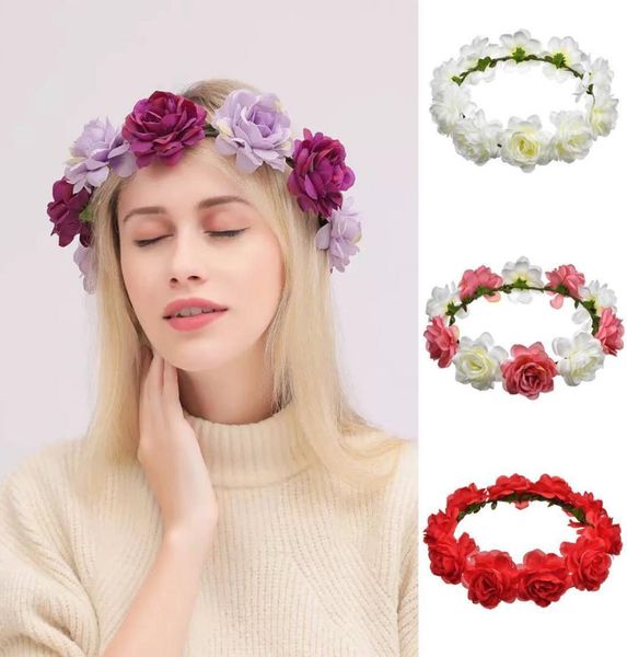 

wedding bridal hair accessories ladies flower crown headband hair wreath wedding tiaras garland boho headpieces girls headwear for4832420, Silver