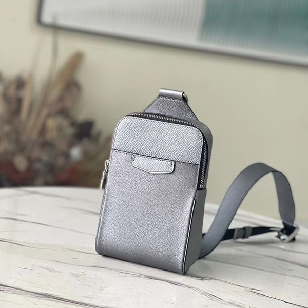 

designer outdoor sling bag coated canvas sling backpack 10a mirror quality luxury chest bags cowhide men crossbody bag with box l315