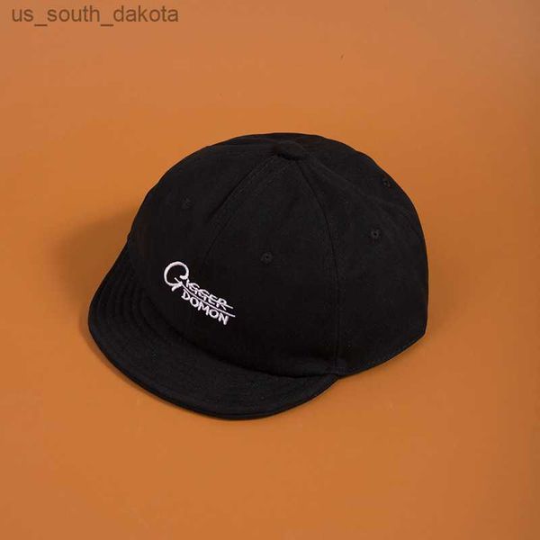 

japanese style short brim baseball cap for men women snapback outdoor sport visor caps adjustable dad hat l230523, Blue;gray