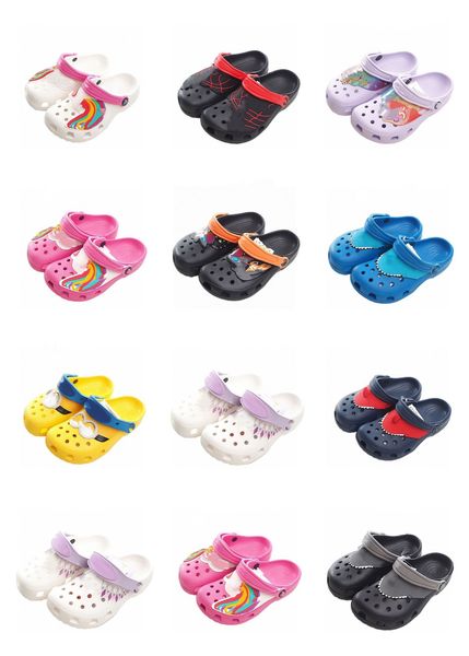 

kids sandals slipper sneakers shoe baby summer sandles slippers rubber shoes new laceless breathable designer kid shoes girl boy fashion out, Black;red