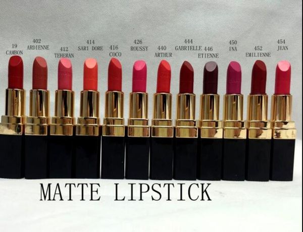 

new cosmetics makeup rouge lipstick lip stick 12 color 35g 2pcslot7223267