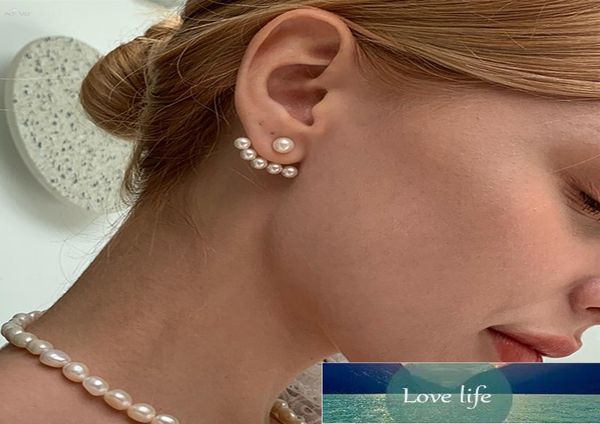 

new imitation pearl stud earrings for women geometric crystal zircon stars earring girls birthday party banquet jewelry factory pr7794696, Golden;silver